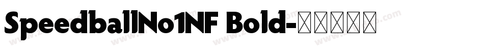 SpeedballNo1NF Bold字体转换